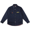 Sp5der ATL Downs Shirt Indigo Denim