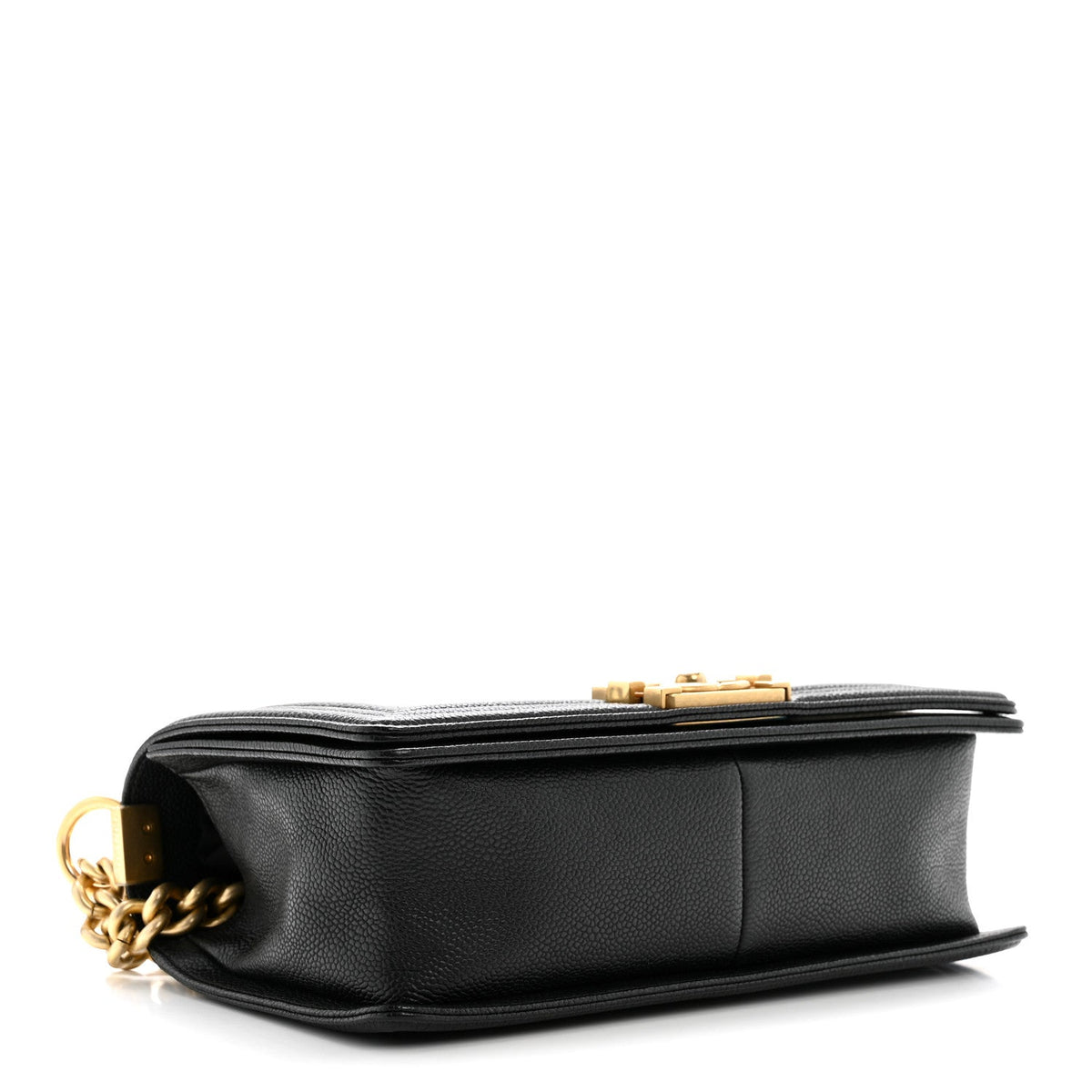 Caviar Quilted Medium Boy Flap Black