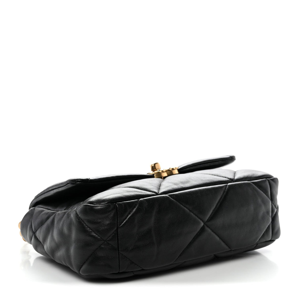 Lambskin Quilted Medium Chanel 19 Flap Black