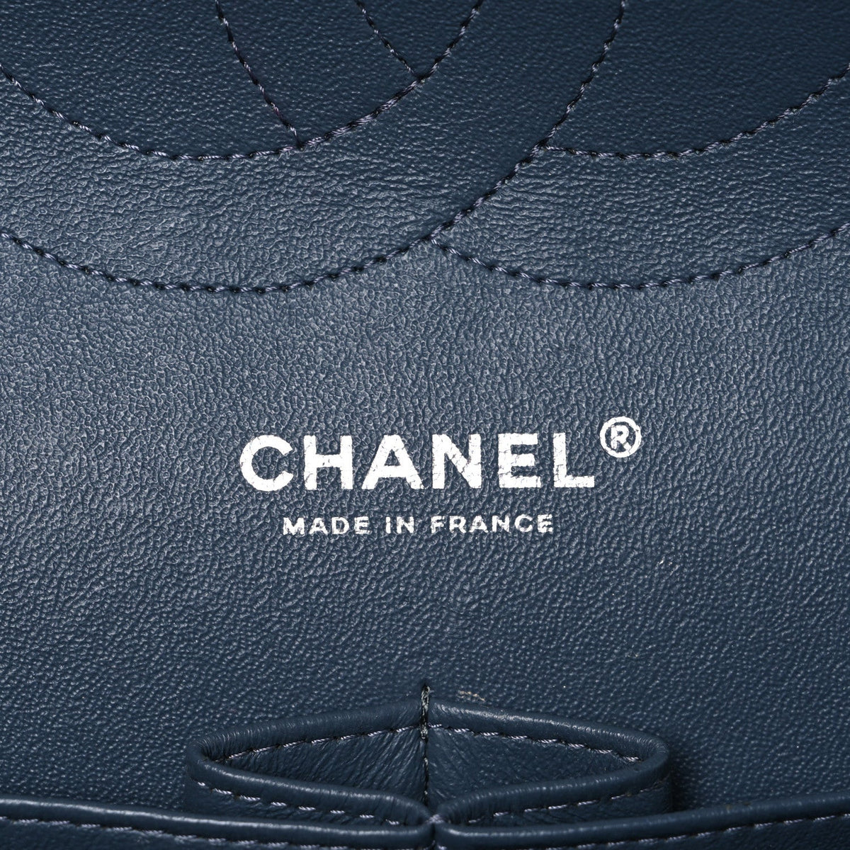 Caviar Quilted Jumbo Double Flap Dark Grey